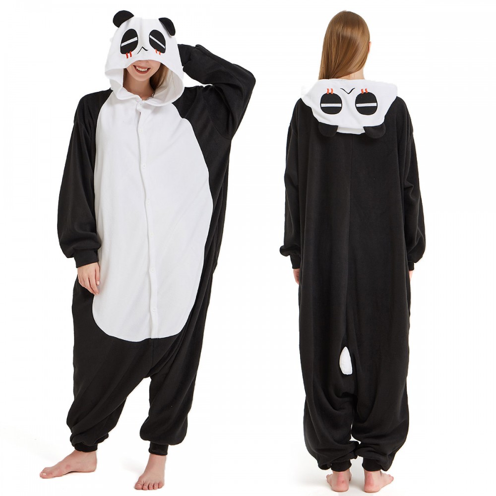 Panda Onesie Pajamas for Adult & Teens Animal Onesies - Luckyonesie.com